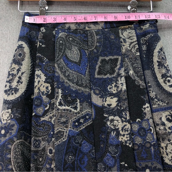 Geiger Women’s Multicolor Abstract Midi Skirt Size 36 - Picture 5 of 9